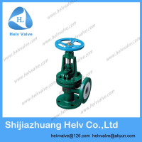 rubber liner globe valve WCB